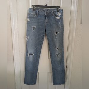 Bullhead Light Blue Distressed Boyfriend Jeans